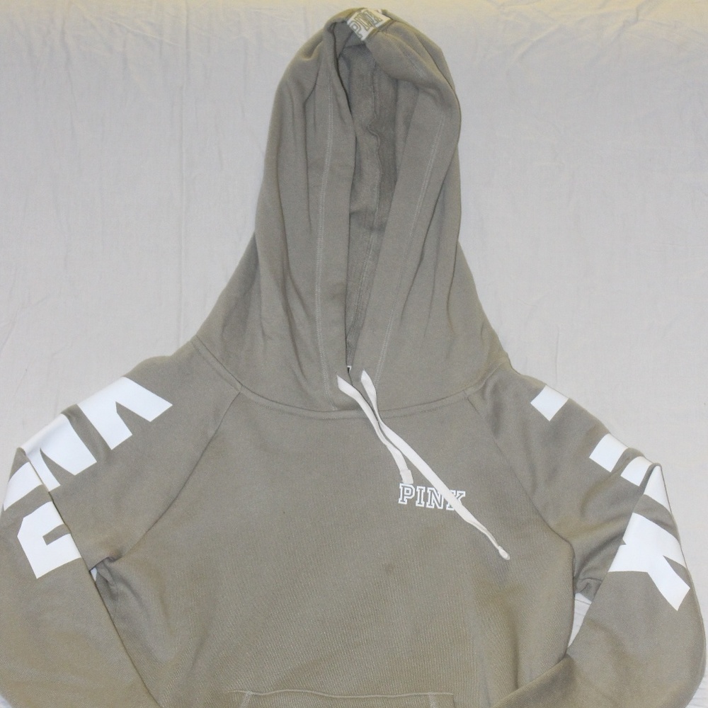 Olive Green Victoria's Secret PINK Pullover Hoodie